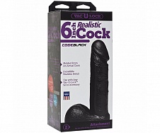 Фаллоимитатор черный 16 см 6 inch Realistic Cock